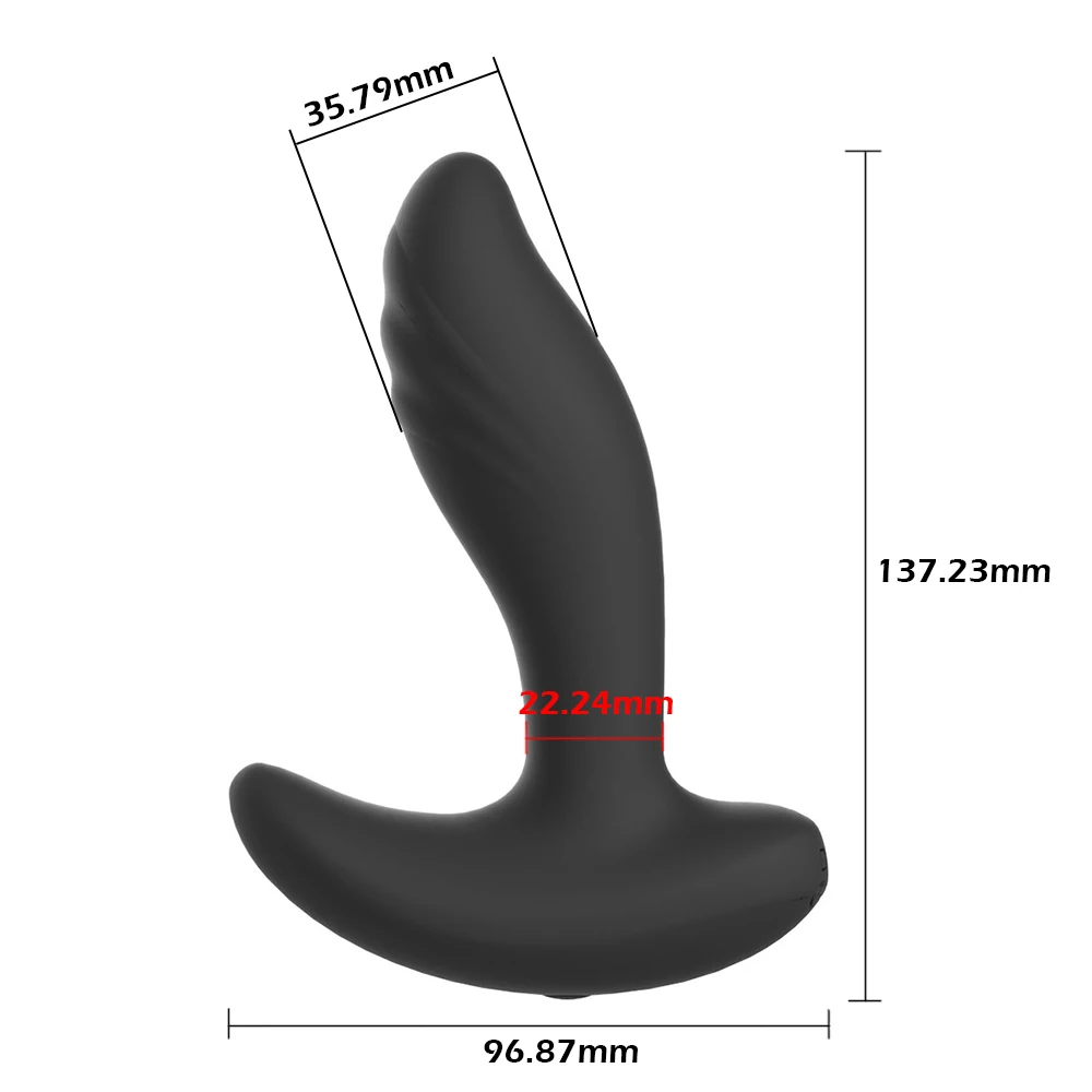 Remote Control Vibrating Prostate Massager Men Anal Plug Waterproof 10 Stimulation Patterns Butt Anus Silicone Sex Toys Shop | Красота и