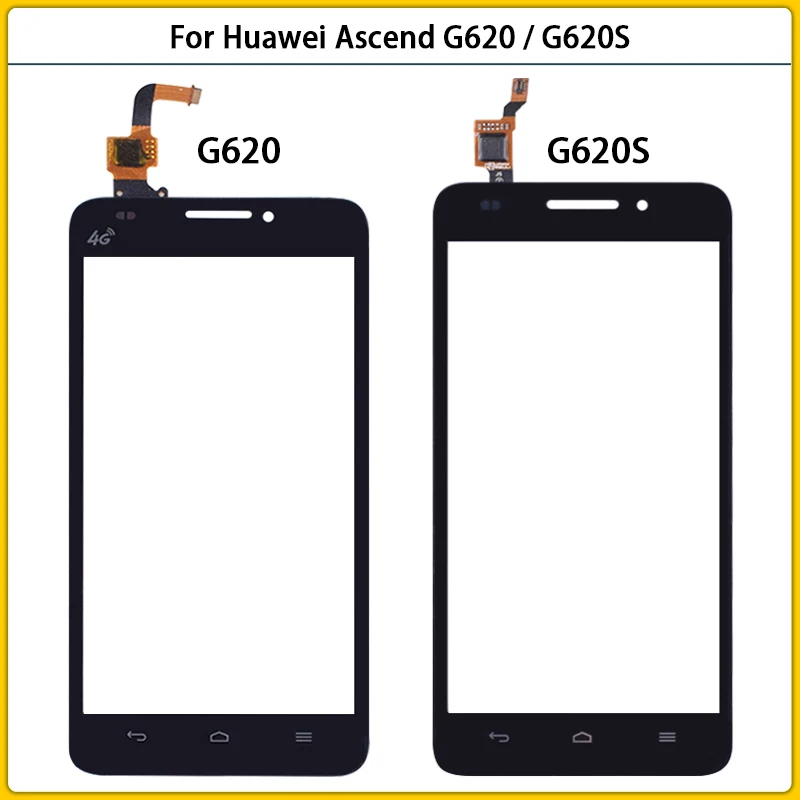 

New TouchScreen For Huawei Ascend G620 / G620S Touch Screen Panel LCD Digitizer Sensor LCD Outer Glass Lens Replacement