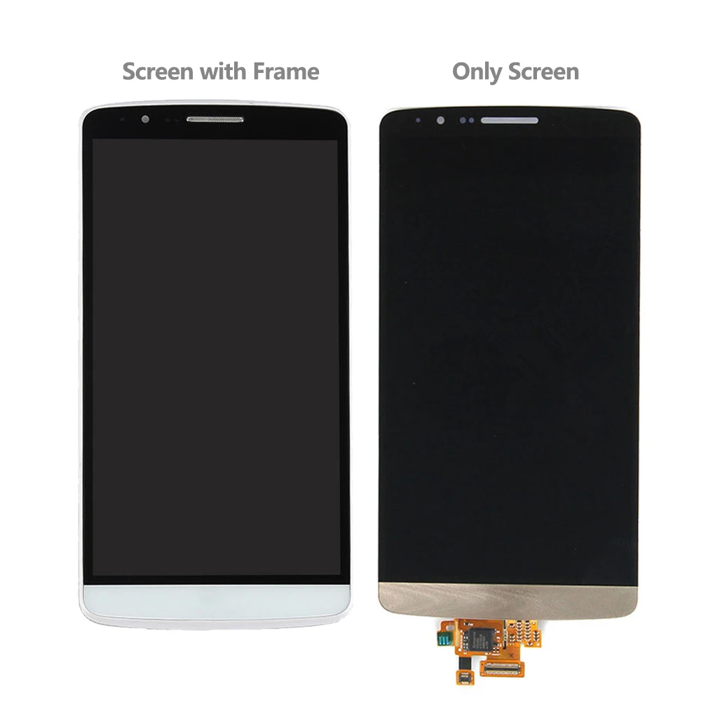 Экран для LG G3 D850 D851 D855 ЖК-дисплей кодирующий преобразователь сенсорного экрана в сборе с рамкой запасные части