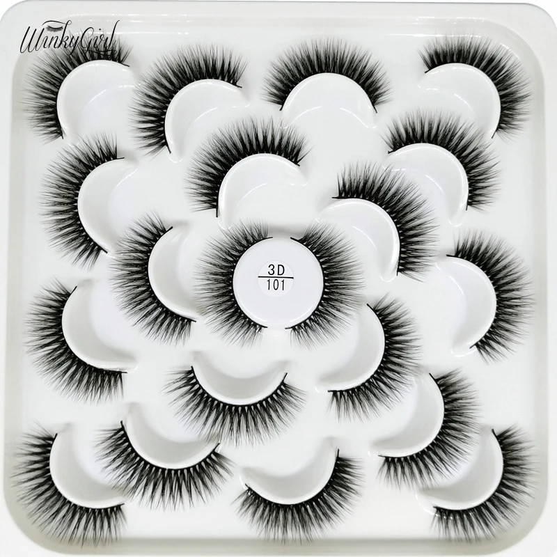 3D норковые ресницы макияж для глаз накладные мягкие натуральные толстые