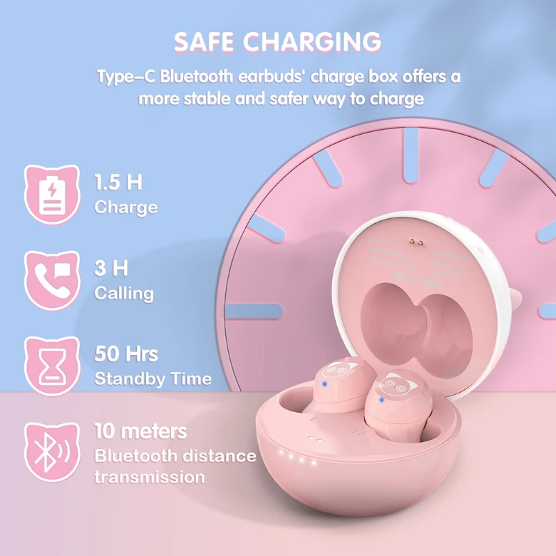 

Wireless Earbuds with Noise Cancelling Bluetooth Earphones for Light-Weight Stereo Calls Touch Control Sport Headphones