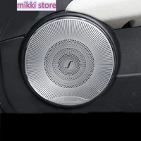 car styling 4pcs car audio speaker car door loudspeaker trim cover for mercedes benz c class w204 c180 c200 2008 14 accessories