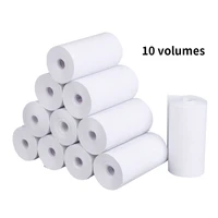 10 rolls receipt thermal paper 57x30 mm printing label roll for mobile pos photo printer cash register paper office stationery
