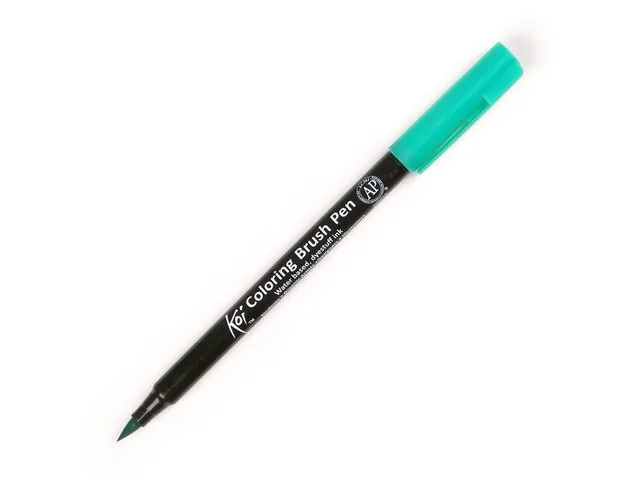 Маркер акварельный Sakura Koi кисточка №28 Синевато-зеленый светлый