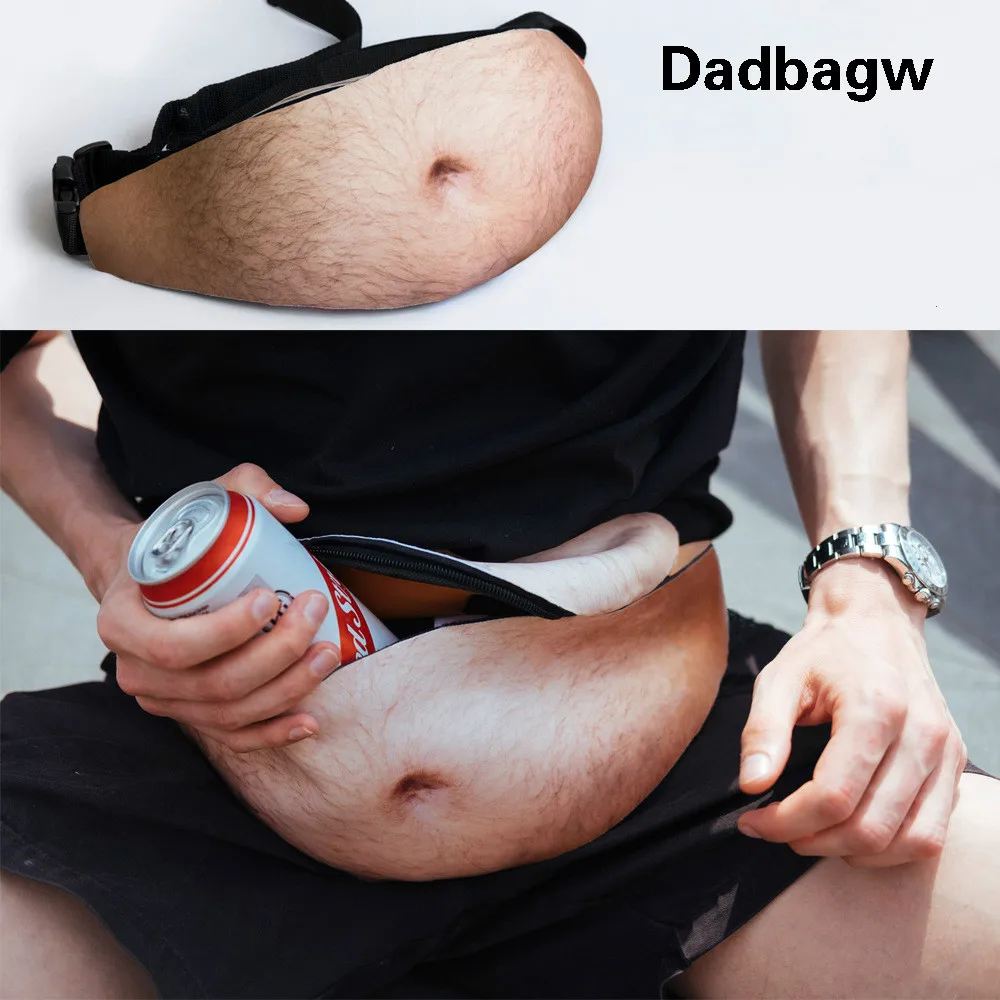 3D женские карманы для живота Dadbag PU Новинка Мужская пивная поясная сумка для живота дорожная телефонная Противоугонная сумка-Органайзер поясная посылка спортивная сумка