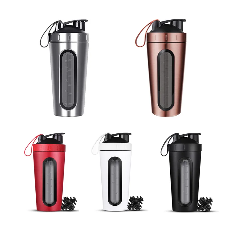 28OZ Sports Shaker Bottle Whey Protein Powder Water Bottles Gym Nutrition Blender Cup Stainless Steel Vacuum Insulation | Дом и сад