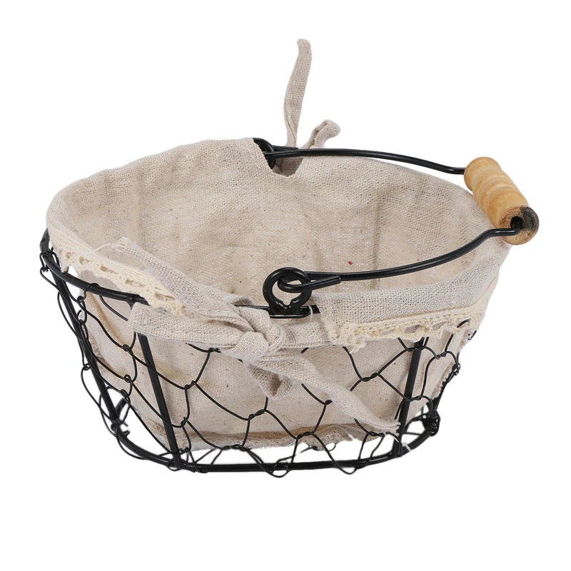 

Iron Art Wire Sundries Storage Basket Small Fruit Bowl with Wall Decoration Iron Gold Leaf Hanging Decorative Painting