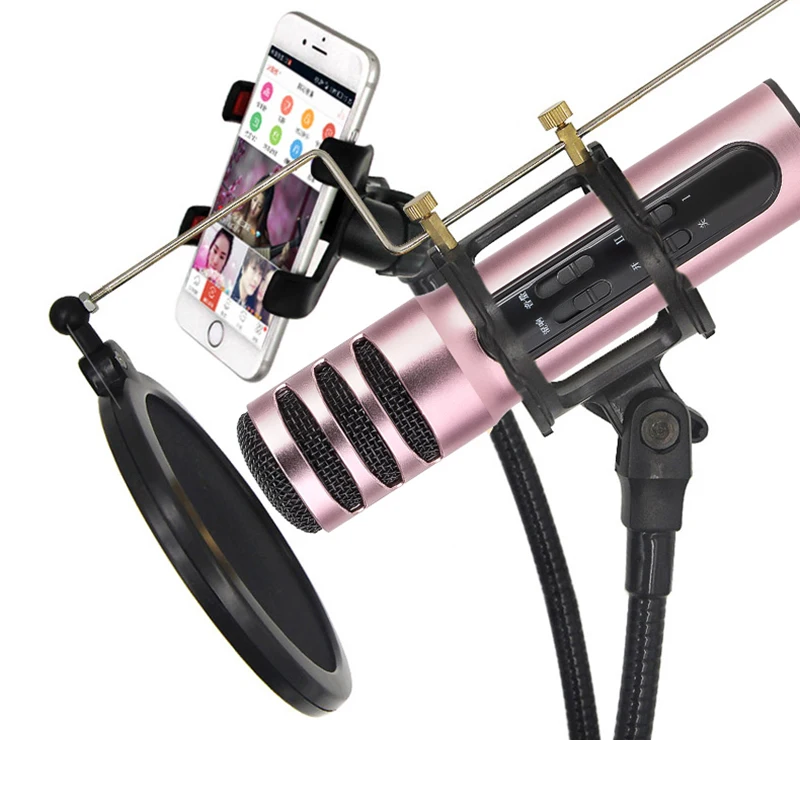 Opq кабель конденсаторный микрофон для караоке поставляется со звуковой картой