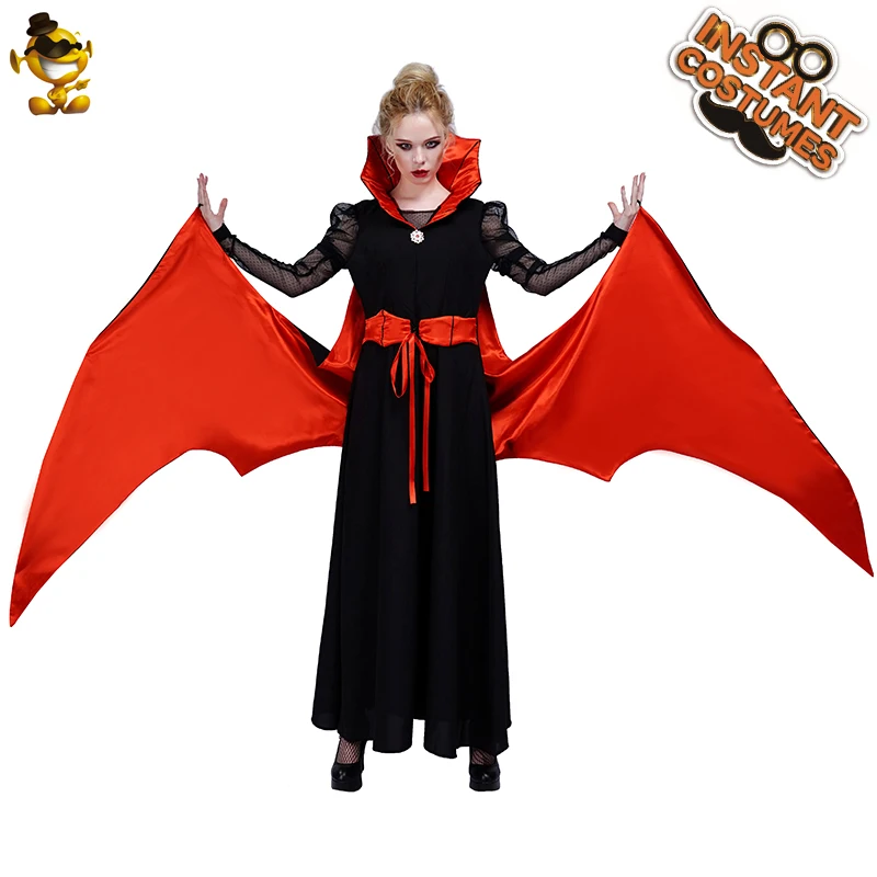 Костюм вампира для взрослых на Хэллоуин костюм вечерние готический королевы