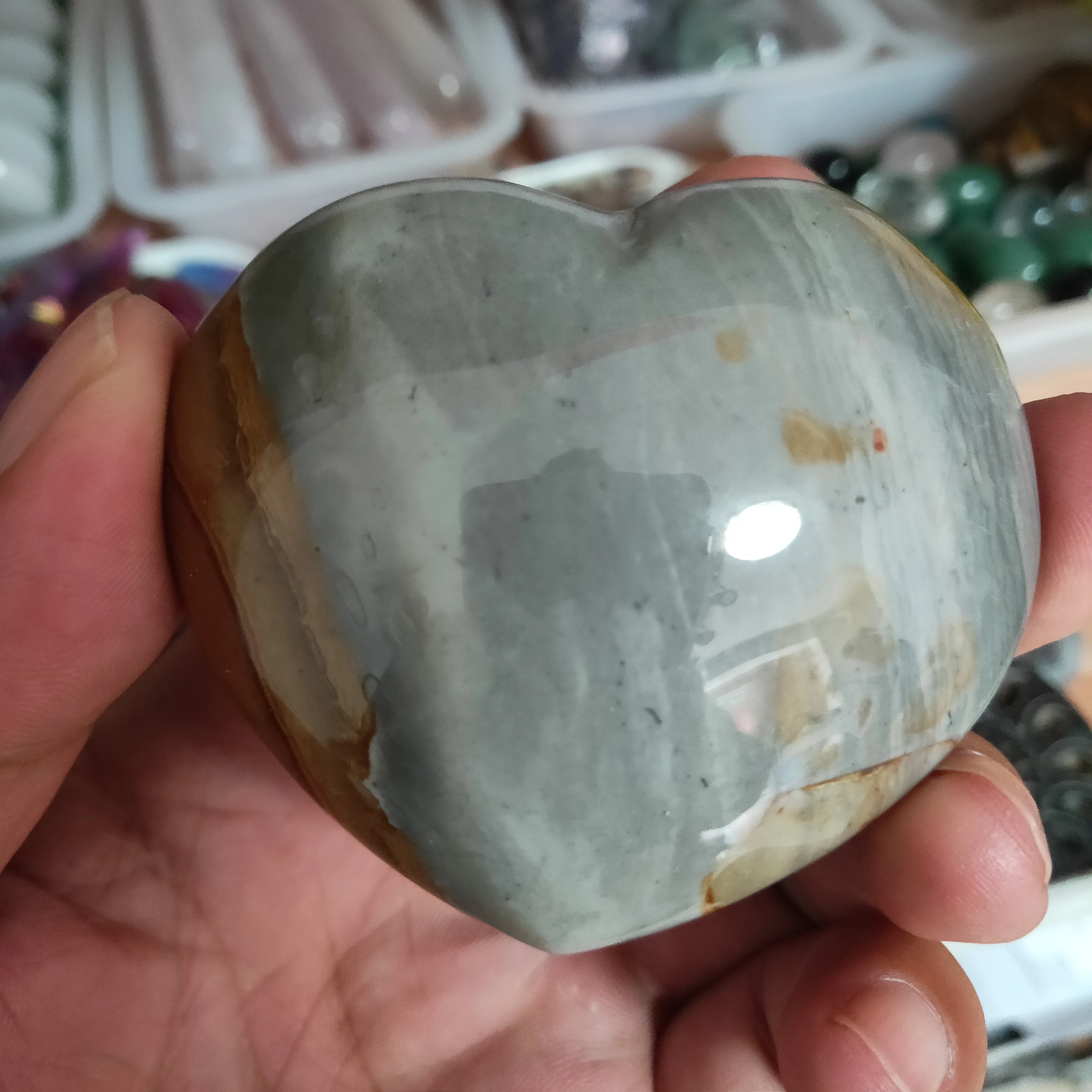 

180g1Pcs Природный морской камень кристалл резьба хрустальное сердце, Исцеление Рейки красивые поделки украшение для дома