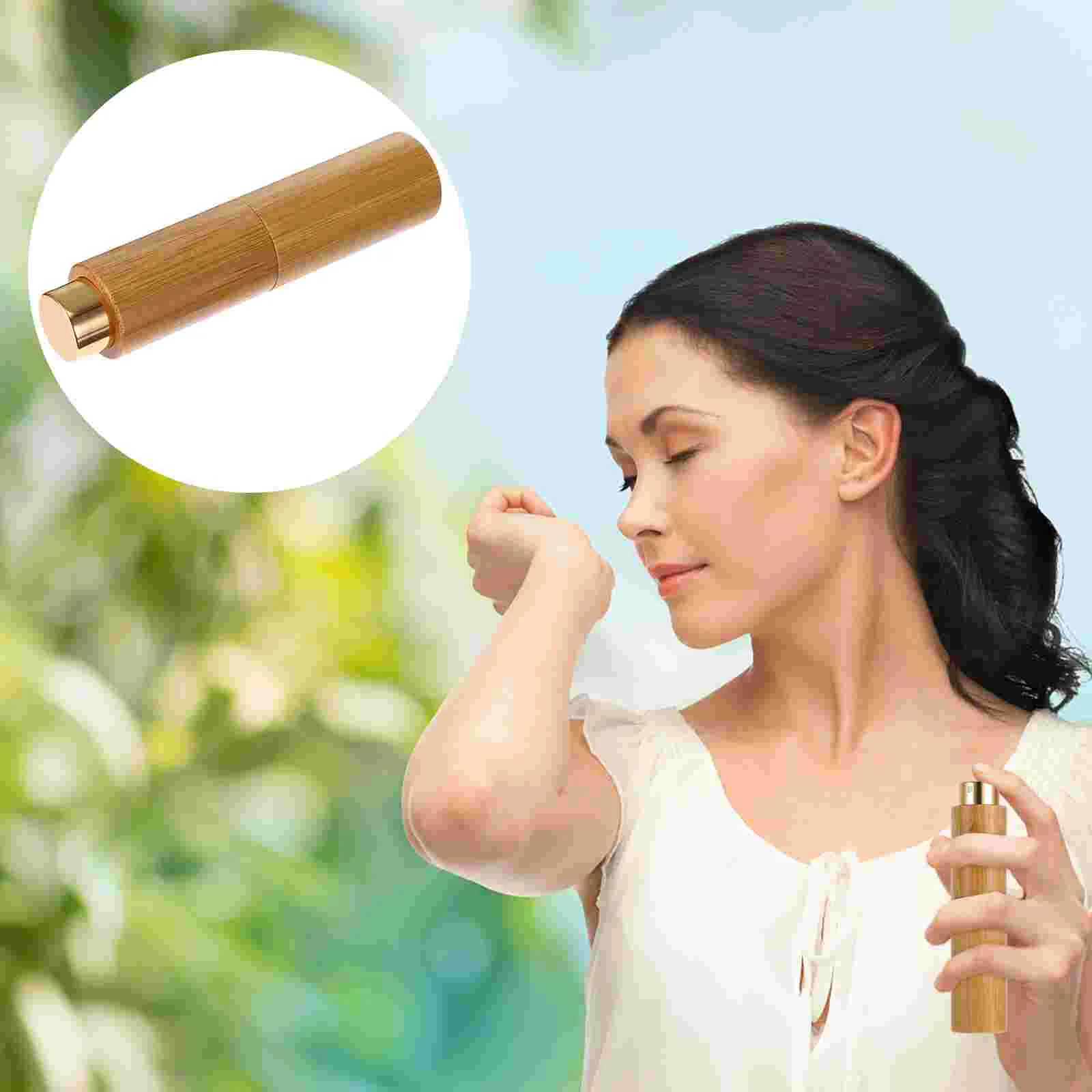 

1Pc Perfume Bottle Fine Mist Liquid Bottle Hand Pressure Sprayer (As Shown)