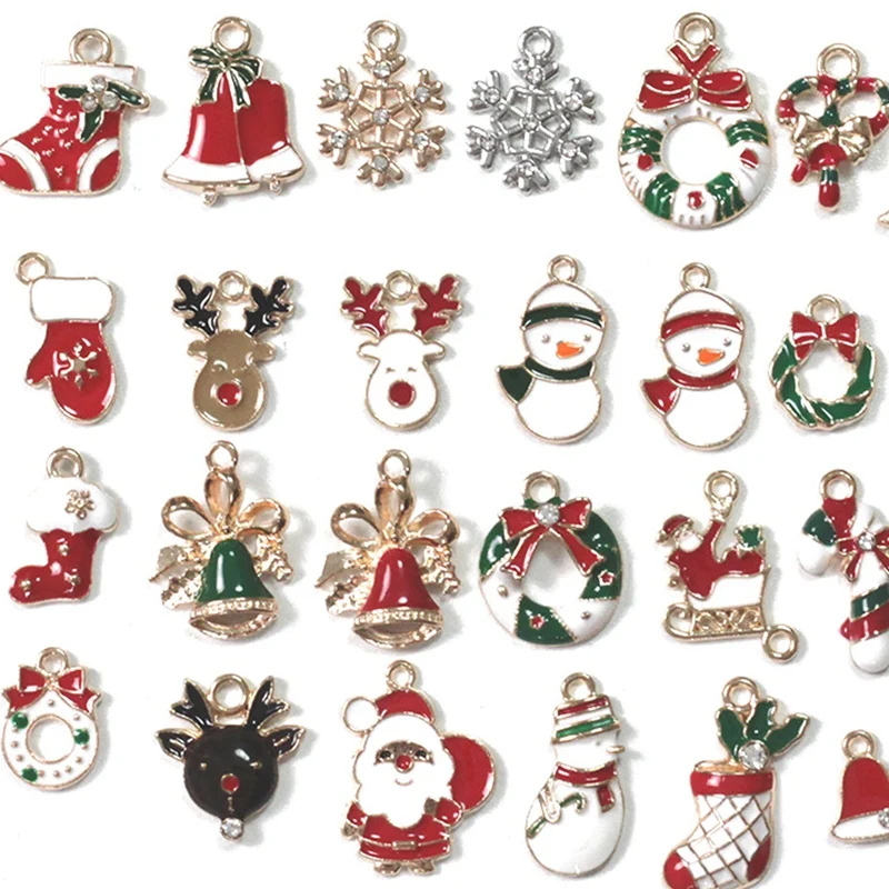 

Рождественские аксессуары «сделай сам», ювелирные изделия, праздничный праздник, сплав, капающий кулон, изготовление браслета, ожерелье, се...