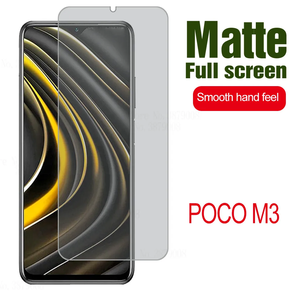 

Matte Frosted Tempered Glass on poco M3 Screen Protector Film For Xiaomi poco M3 pocophone M3 M 3 Anti-fingerprint glass 9h