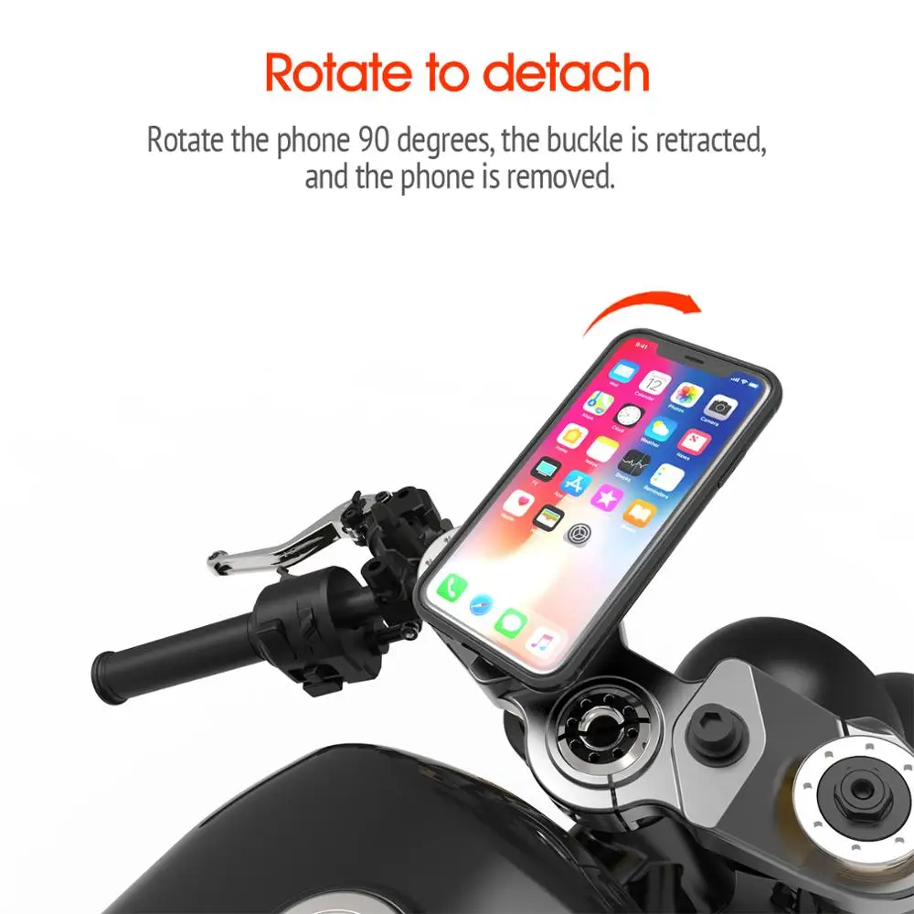 

Aluminum alloy Motorcycle Phone Holder Shockproof Case Kit For iPhone 11 Por X XS Max XR 6S 7 8 Plus