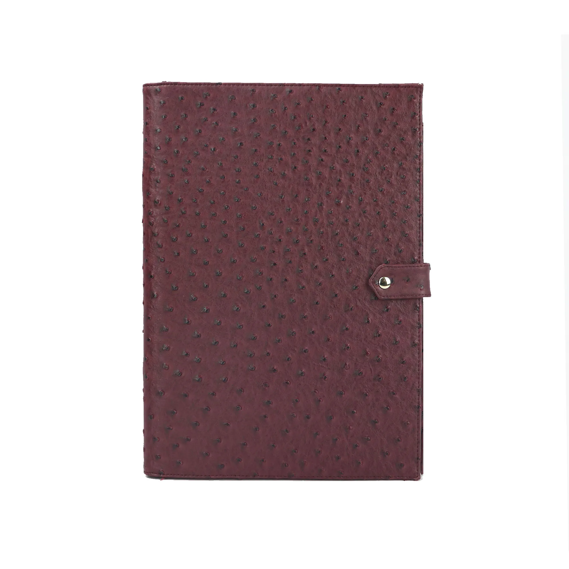 Ostrich Burgundy Лидер продаж, мужская сумка, мужская, модная, с узором «крокодиловая кожа», Padfolio, высокое качество, бизнес, А4, держатель для файлов, Роскошный чехол для Ipad, держатель - Цвет: Ostrich Burgundy