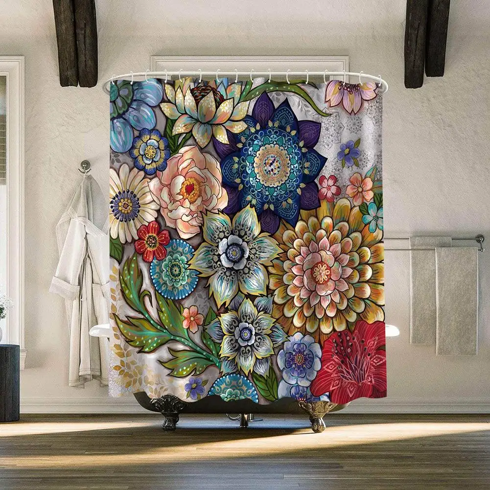 Colorful flowers Wall Decorative Tapestries Style Hanging Curtain Fabric Multifunctional Cloth Craft for Home Decor | Дом и сад