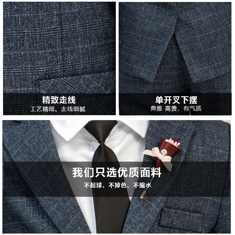 

Flower Boys Fashion Blazer Suit New Spring Autumn Kids Wedding Party Costume Children Formal Blazer Trouses 2pcs Clothing Set