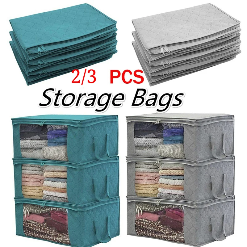 Складной ящик для хранения большой емкости пылезащитный из нетканого материала