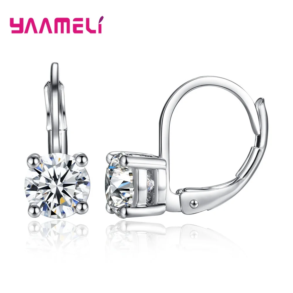 Модные ювелирные изделия Стразы из стерлингового серебра 925 пробы с фианитами