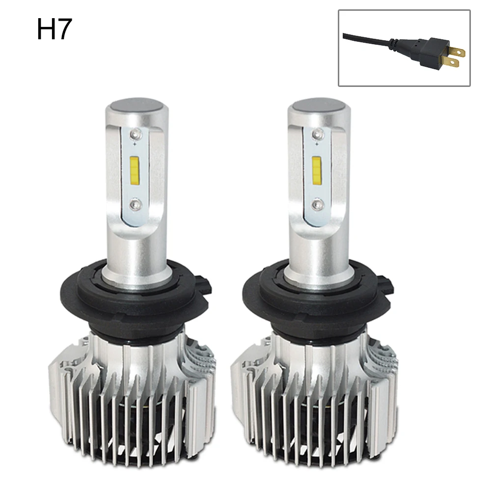 Мини Размеры светодиодный H7 H4 фары лампы H8 H9 H11 Автомобильные фары D2S D2R D1S D3S D4S D4R 8000LM 72 Вт 6000 К 24V мотоциклов вспомогательная лампа