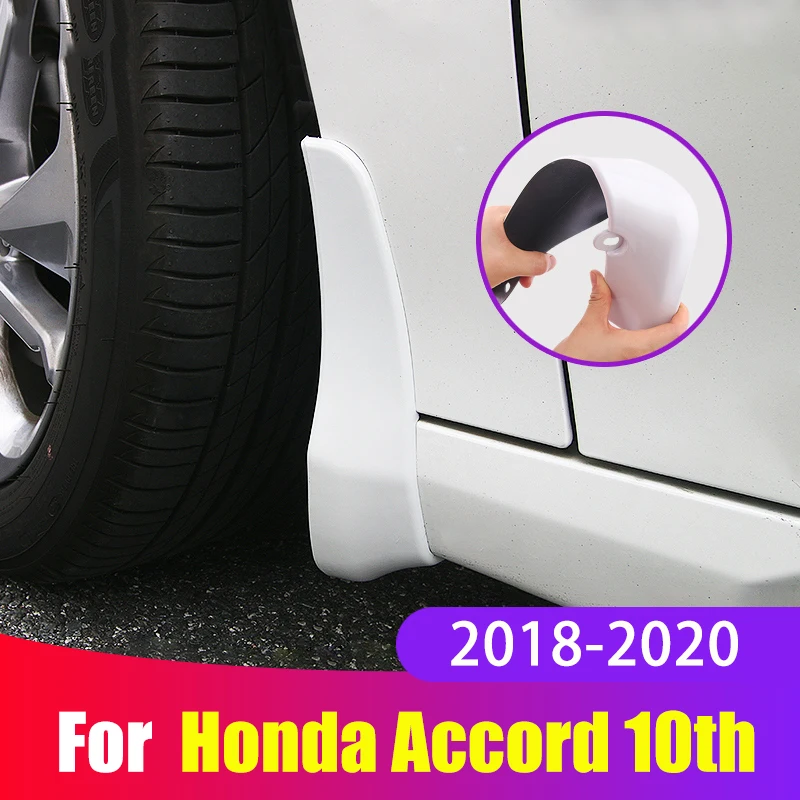 4pcs Car Mudguards For Honda Accord X 10th gen 2018 2019 2020 Plastic Fender Mud Flaps Guards Mudguards Splash Accessories