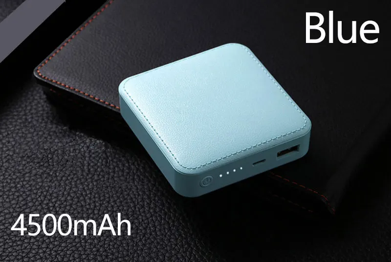 4500mah Blue 4500 мАч 8000 мАч 12000 мАч портативное зарядное устройство мини банк питания быстрая зарядка повербанк Внешняя батарея банк питания для смартфонов - Цвет: 4500mah Blue