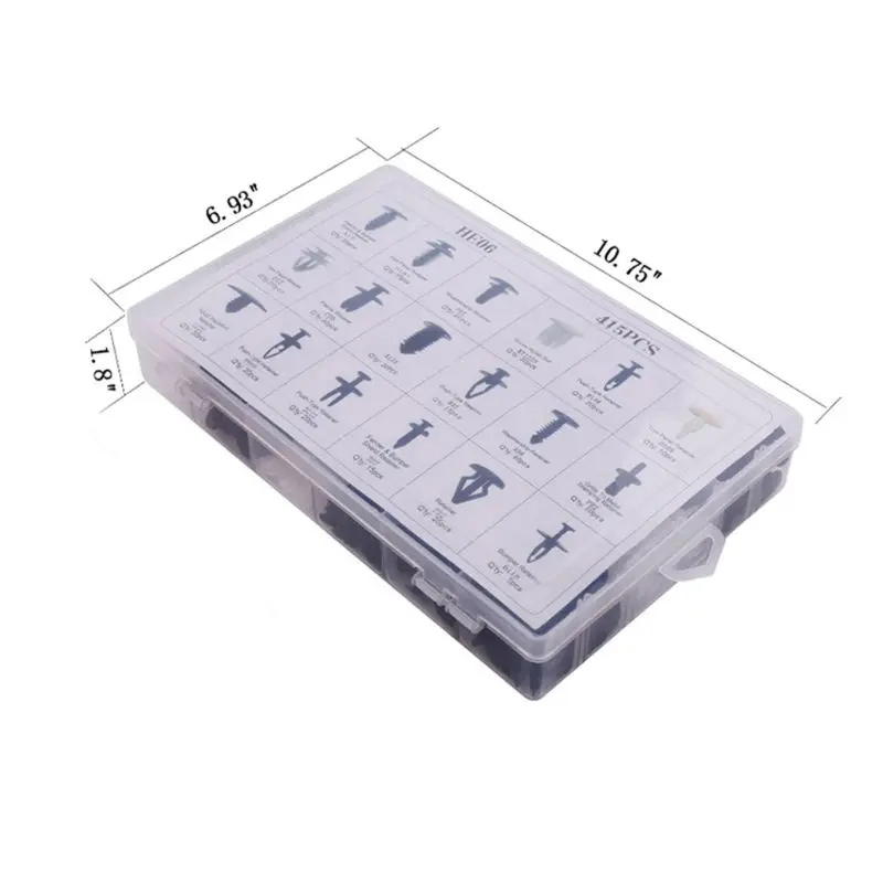 

Auto Body Fastener Rivet Clip Kit-447pcs with Push Retainer Clips, Removal Tool