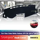 Для Toyota Vios Limo Belta Soluna 2014  2019 XP150 Противоскользящий чехол для приборной панели защитная накладка автомобильные аксессуары коврик от солнца