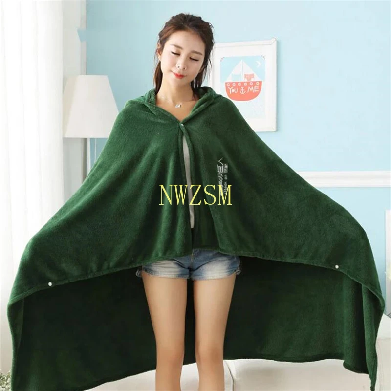 

High Quality Attack on Titan Blanket Cloak Shingeki No Kyojin Survey Corps Cloak Cape Flannel Cosplay Costume Hoodie