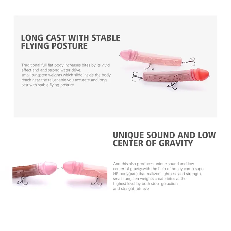 150 мм 43 г приманка для пениса топвотер кренкбейт рыболовные приманки подарок
