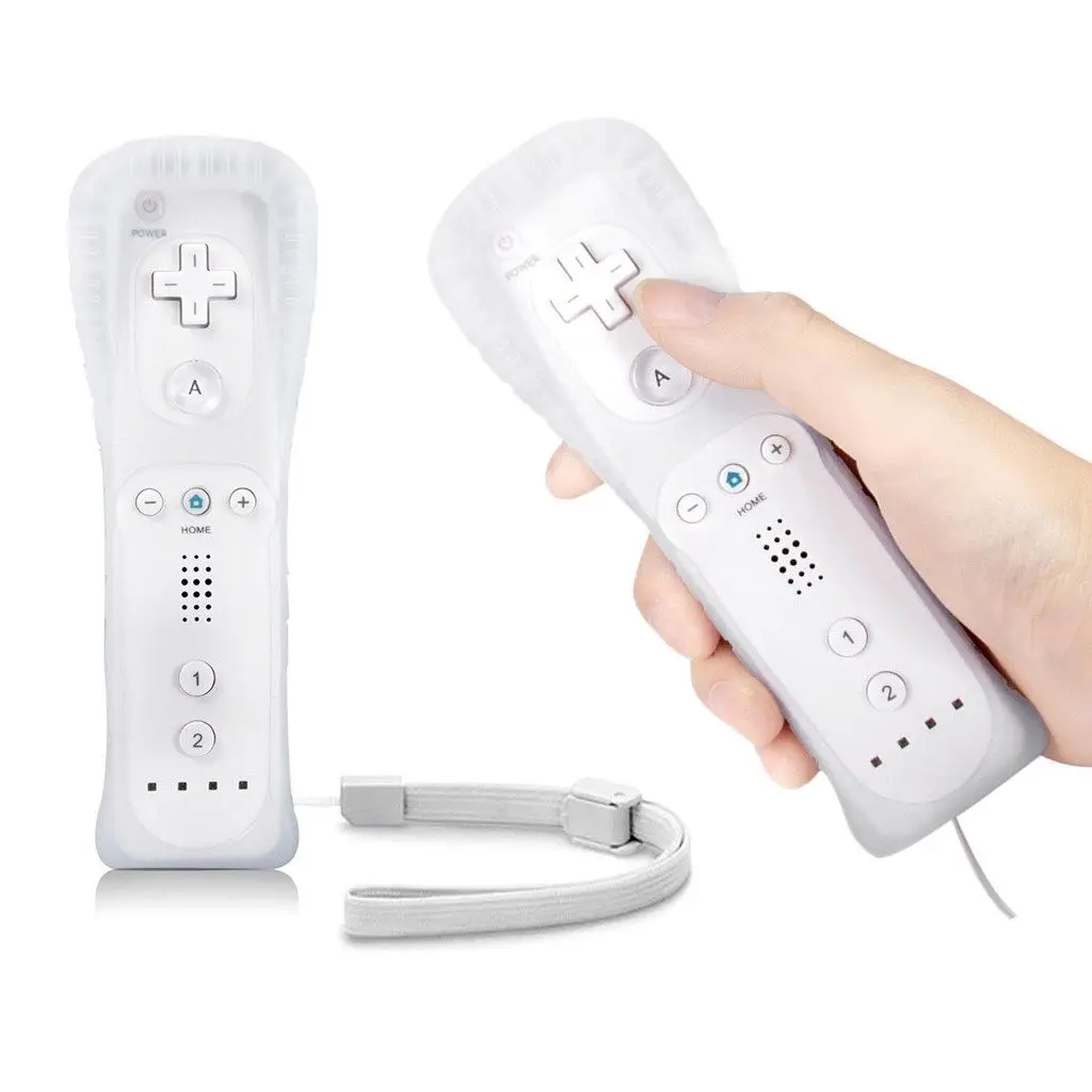 Беспроводной пульт дистанционного управления для wii Встроенный motion Plus геймпад с силиконовым корпусом датчик движения