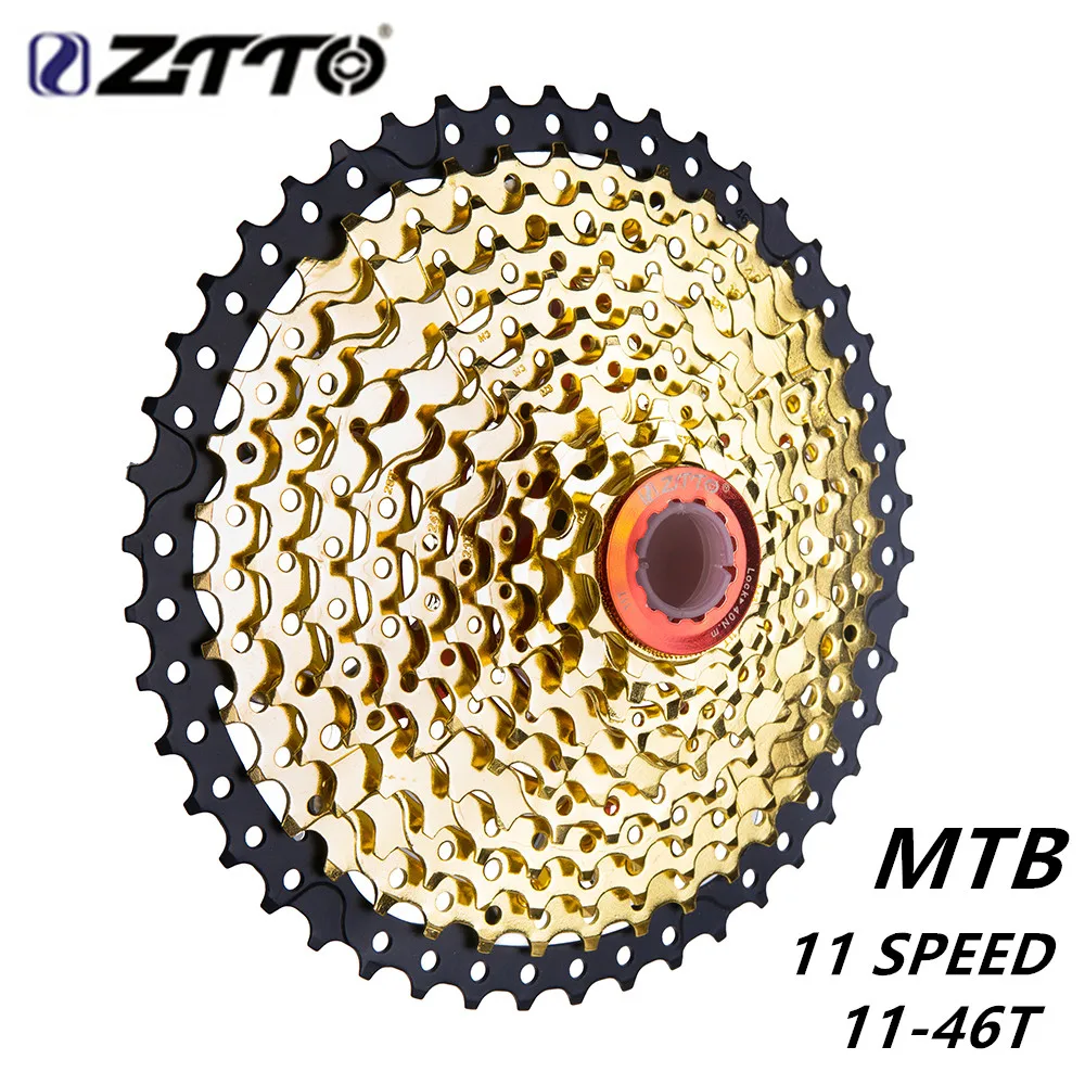 

ZTTO 11s 46T card black gold flywheel 11v 22s MTB11S speed flywheel XT K7 X1 X01 GXN mountain bike bicycle accessories