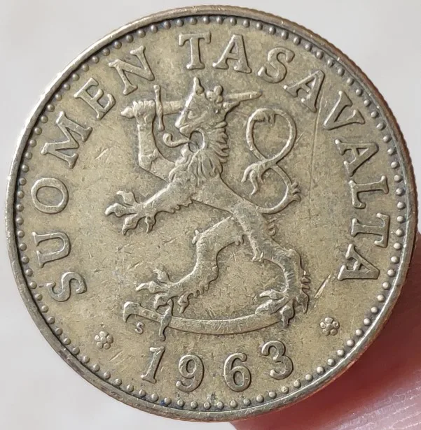 25 мм Финляндия 100% настоящая памятная монета оригинальная коллекция|Значки| |