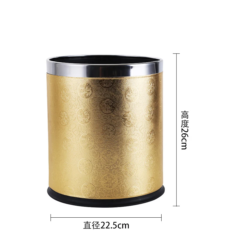 

Marble Pattern Trash Can Waste Bins Paper Basket Creative Dustbin Home Office Simple Rubbish Garbage Can