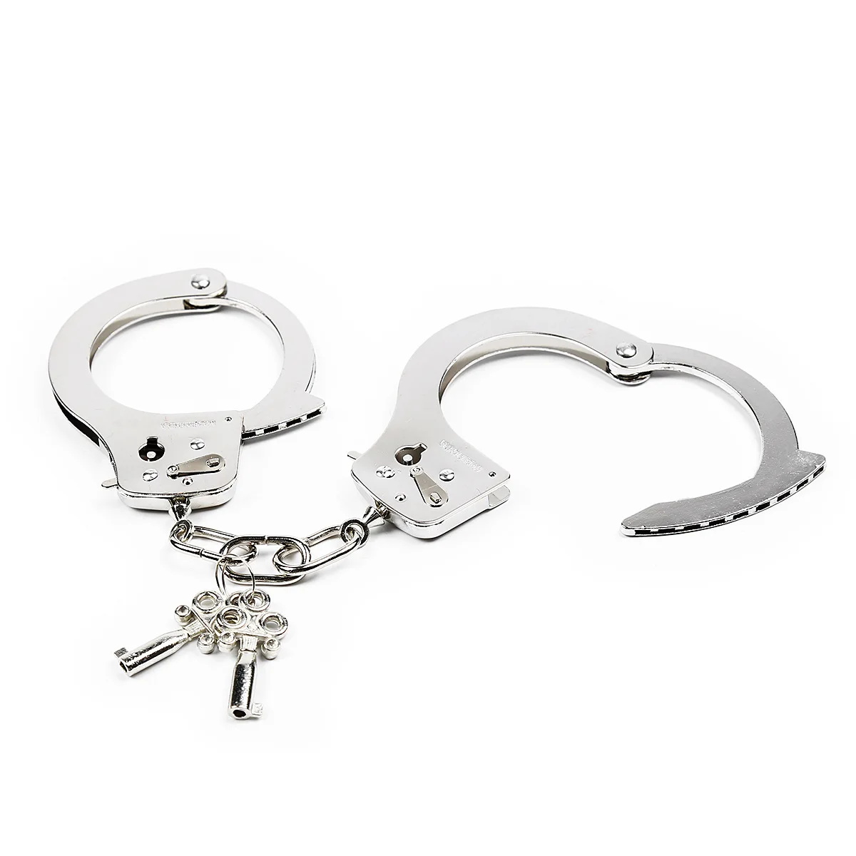 

Handcuffs Hinged Type Steel Key Pin MECHANISM DOUBLE LO Erotic Accessories New In Box Professional 3 Hinged Type Prank Toys