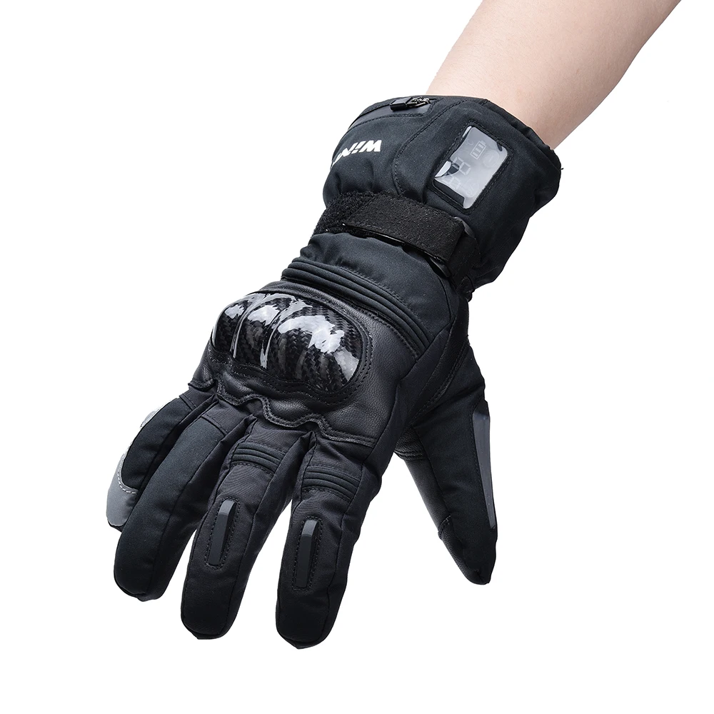 Зимние теплые перчатки с электрическим подогревом и перезаряжаемой батареей 2200