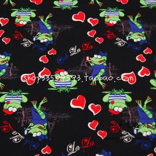 Цветочная лягушка хлопчатобумажная ткань детские обои для дня