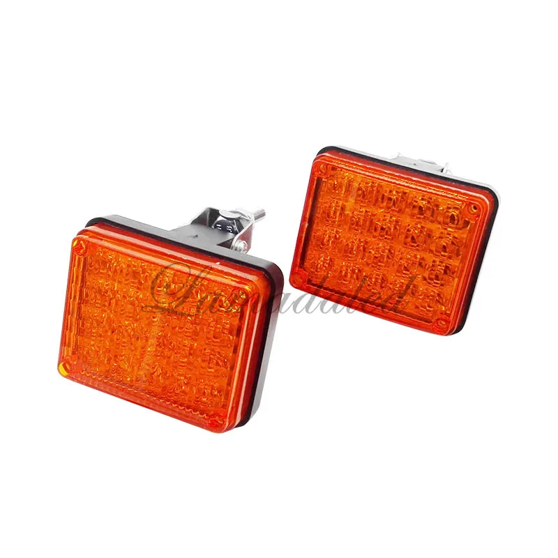 DC12V красный синий квадрат 40LED высокий яркий полицейский Мотоцикл Передние стробоскопы мигающая сигнальная лампа