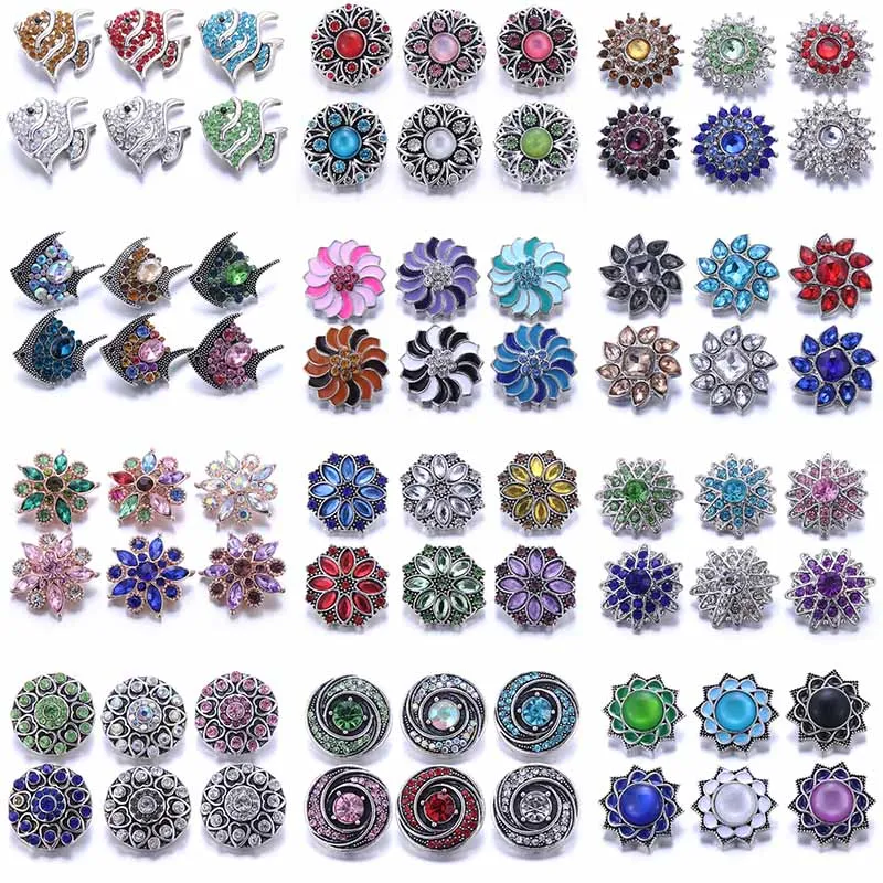 Оптовая продажа 10 шт./лот 18 мм застежки для ювелирных изделий разных стилей