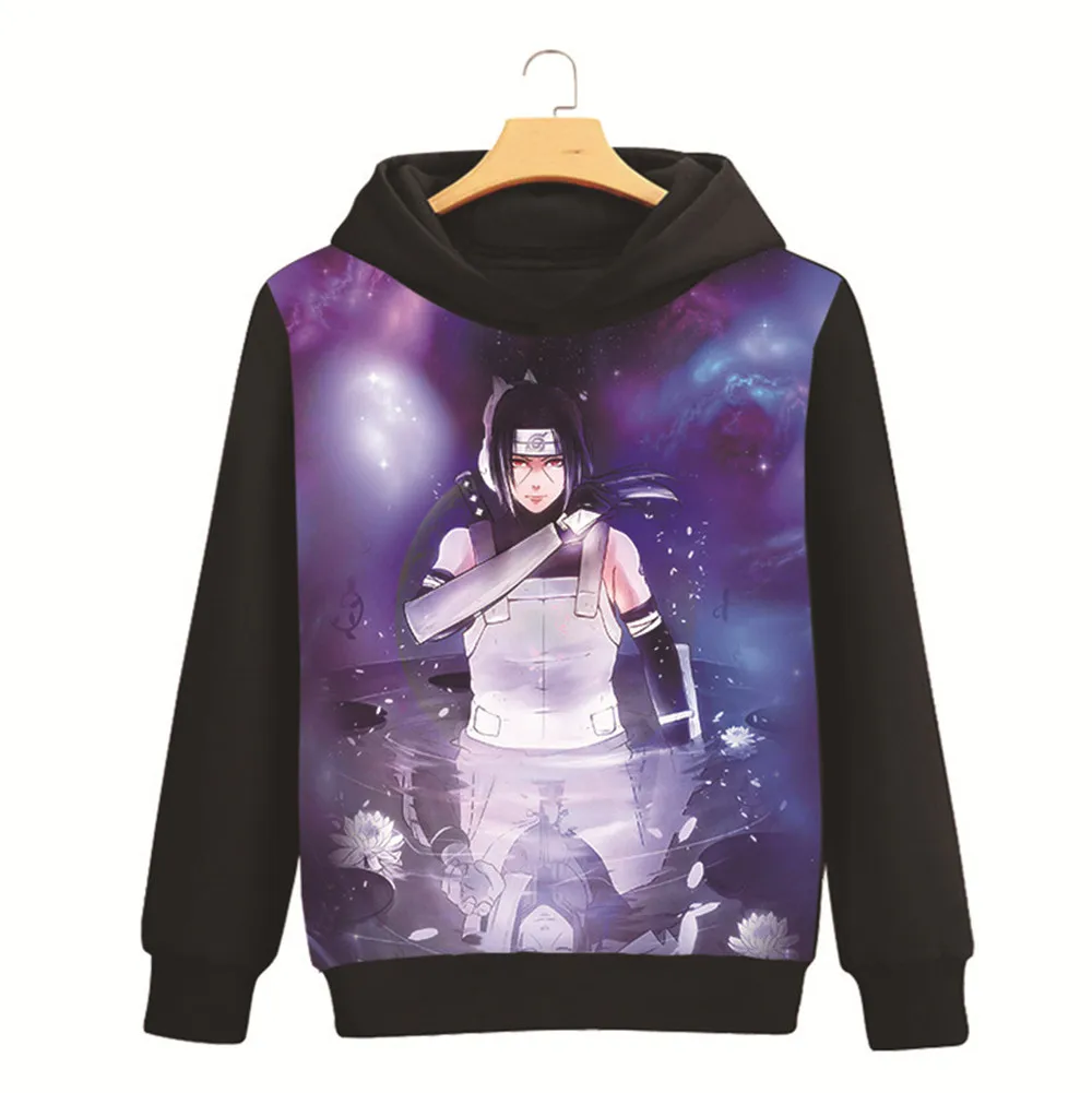 Хатаке Какаши Харуно Сакура Учиха сасуке Узумаки Наруто 3D свитер с капюшоном