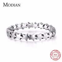 moidan genuine star real 925 sterling silver jewelry trail stackable wedding finger stars ring new fashion style for women rings