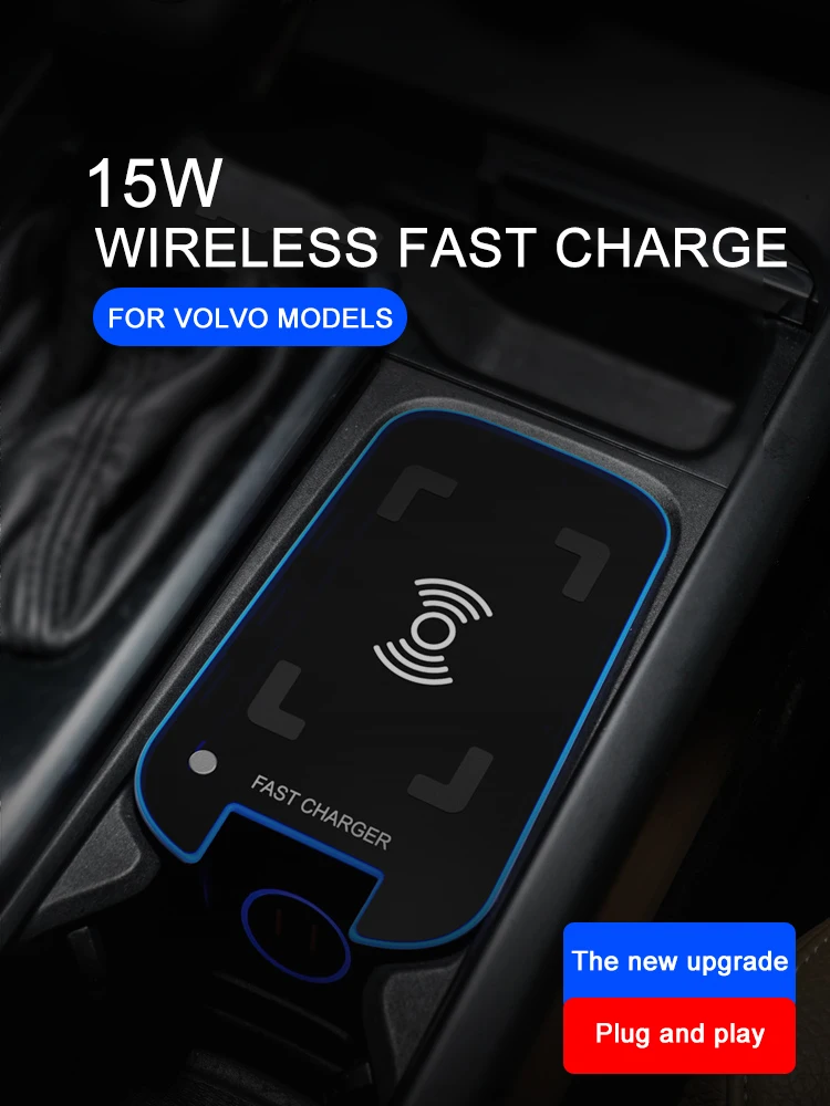 Автомобильное зарядное устройство usb для Volvo s60 xc60 s90 xc90 v60 v90 мобильный телефон