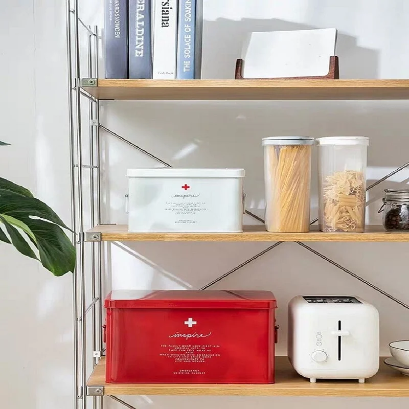 Металлическая аптечка Портативный медицинский набор первой помощи Большой