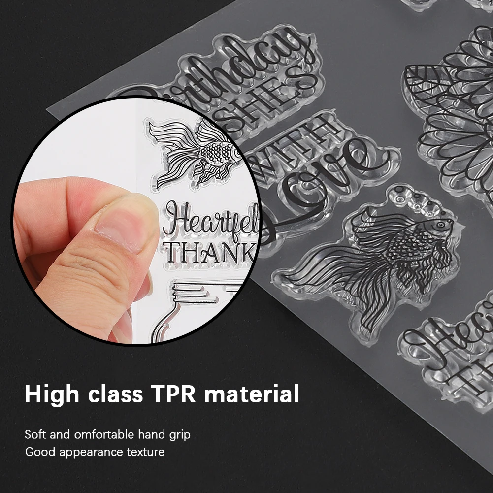 Transparent Rubber Stamp Flower Vase Seal With Cutting Die DIY for Scrapbook Craft Collections | Канцтовары для офиса и дома