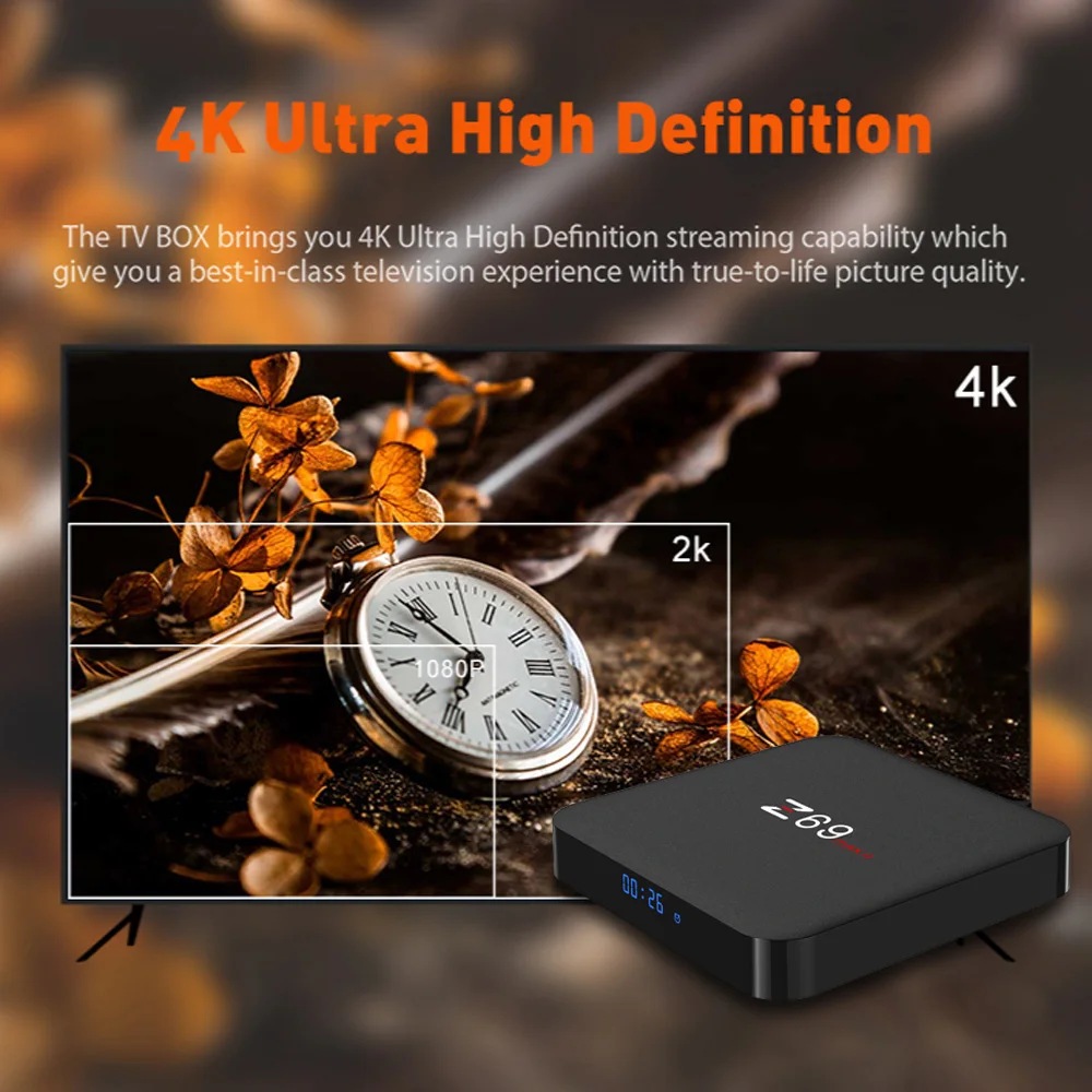 Z69 MAXII Smart Android 7.1.2 ТВ приставка Amlogic S912 Восьмиядерный 64 бит VP9 H.265 UHD 4K HDR 3 Гб/32 ГБ 2 4G & 5G