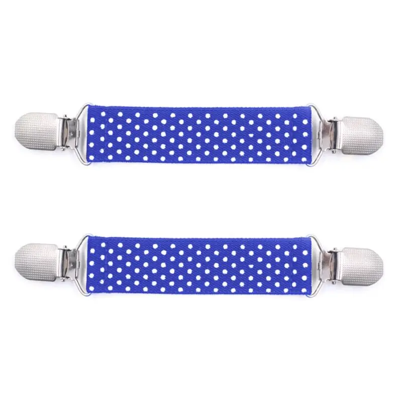 Royal Blue Детские Прочные эластичные перчатки в горошек для мальчиков и девочек, варежки с металлическими зажимами и зубами - Цвет: Royal Blue
