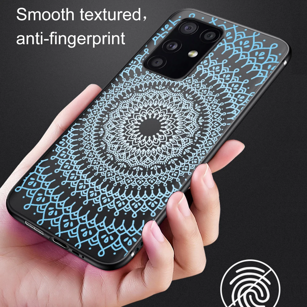 

Mandala Case For Samsung Galaxy S21 A51 S10 S20 S9 S8 Plus Ultra S10e A50 A71 A70 A20E A21S NOTE 20 10 9 8 Plus Soft TPU Fundas