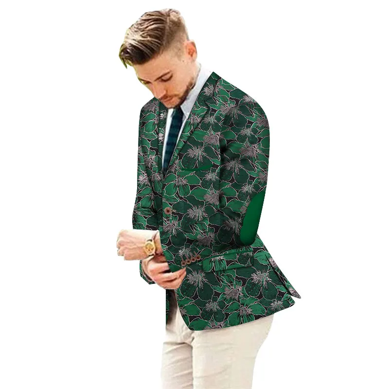Модный мужской костюм с вышивкой по индивидуальному заказу пиджак в африканском