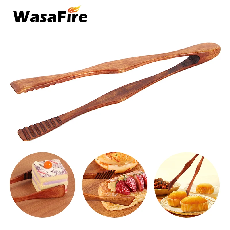 

Домашняя бамбуковая кухонная утварь для барбекю, инструмент для приготовления салата, бекона, стейка, хлеба, торта, деревянный зажим, кухонн...