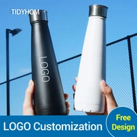 custom logo thermos stainless steel vacuum thermos coffee thermos mug outdoor sports whey protein shake bottle drinking utensils